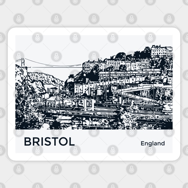 Bristol England Magnet by Lakeric